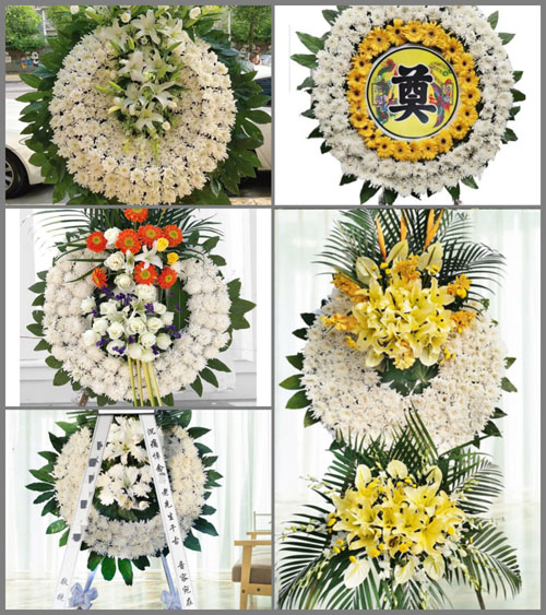 江苏南通崇川区观音山街道学堂桥村花圈速递